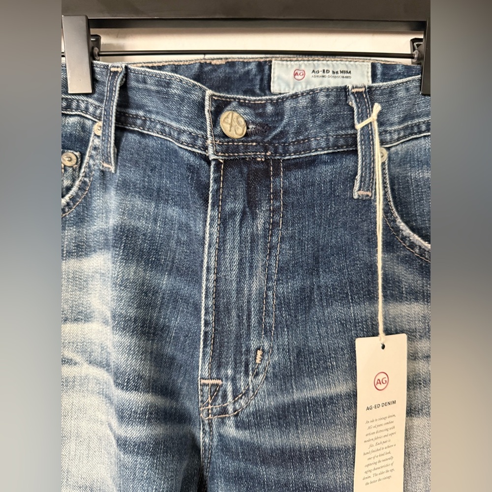 NWT Ag Adriano Goldschmied Tellis AG-ed Men’s Jeans Size 34 Regular - Picture 8 of 16